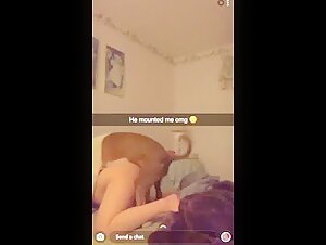 Snap girl mounted
