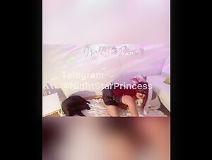 NightstarPrincess - Hot Young Girl and Two Red Lollipops